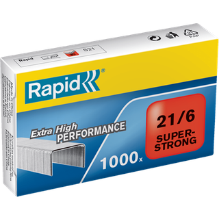 Rapid hæfteklammer 21/6 G Super Strong, 1000 stk