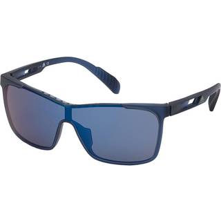 Adidas Sport Unisex SP0019 91V Solbriller Plast Blå Blå Maske Normal - Blå