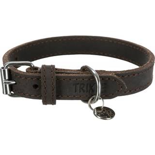 Trixie Rustic fat leather collar L-XL: 57-66 cm/30 mm dark brown