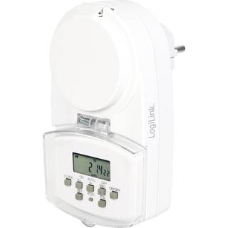 Digital timer til stikkontakt / udendørstimer LogiLink Digital, IP44, 230 V / 1800 W / 7.8 A