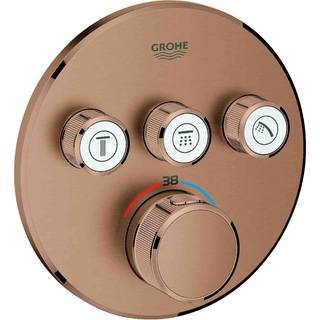 Grohe GRT SmartControl brus Forplade, Term med 3 ventiler, børstet warm sunset 29121DL0