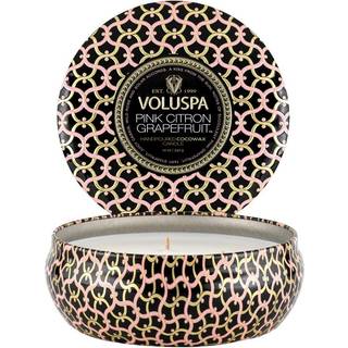 Voluspa Maison Blanc 3-wick Tin duftlys 40 timer Pink Citron Grapefruit