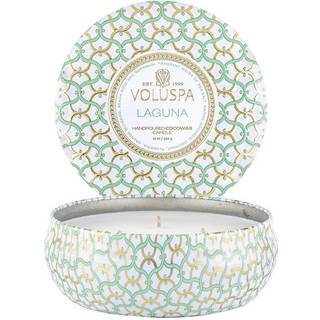 Voluspa 3-Wick Candle Decorative Tin Laguna 340g