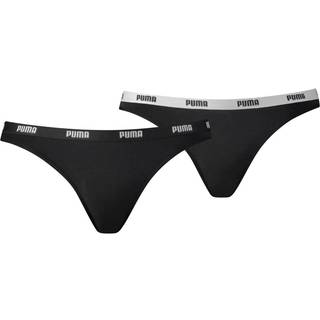 Women&#39;s Puma Bikini Underwear (2-Pack), Black, Size 5, Clothing - Black - 5