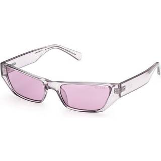 Guess GU8232 81Y 56 Solbriller Mænd Purple - Transparent Light Violet - 56mm