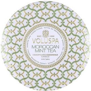 Voluspa Maison Blanc 3-wick Tin duftlys 40 timer Moroccan Mint Tea