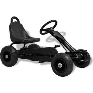 pedal-gokart med luftdæk sort