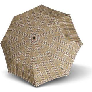 Knirps Herren Regenschirm beige kariert