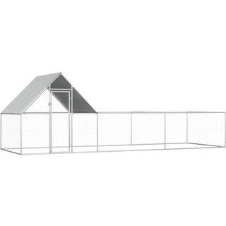 hønsegård 6x2x2 m galvaniseret stål