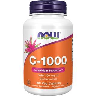 Vitamin C-1000 med 100 mg bioflavonoider - 100 kapsler