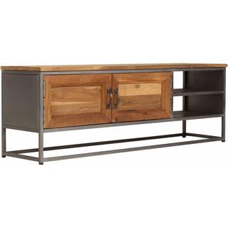 TV-skab genanvendt teak og stål 120 x 30 x 40 cm