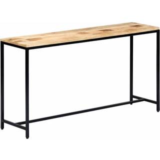 konsolbord 140 x 35 x 76 cm massivt ru mangotræ