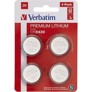 Lithium batteri CR2430 3V 4 pack