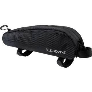 Lezyne Aero Energy Caddy Bicycle Top Tube Bag Black Road Gravel Triathlon Bike Velcro Bolt-on Snack Bag Vandbestandig