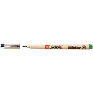 Sakura Pigma Brush Grøn – grøn penselspids