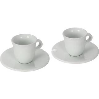 De'longhi dlsc308 porcel?n espresso cup & tallerken s?t p? 2 70 ml
