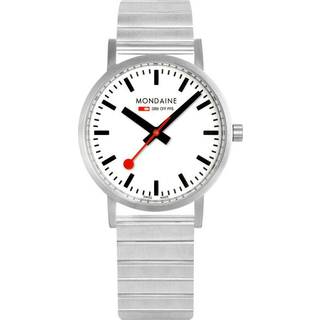 Mondaine Classic Quartz White Dial Stainless Steel Bracelet Ladies Watch A660.30314.16SBJ