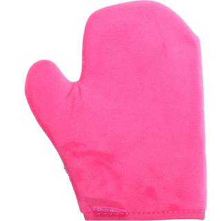 Cocoa Brown Velvet Thumb Tanning Mitt