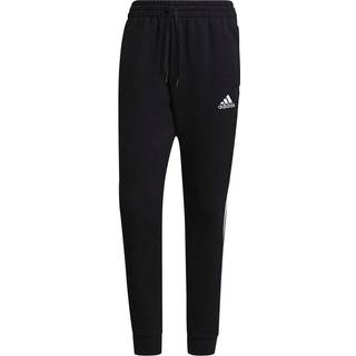 Essentials Fleece Tapered Cuff 3-Stripes bukser - Black / White - XL