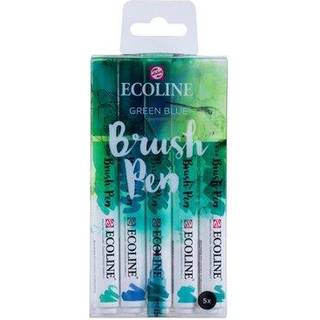 Brush Pen Set 5 Stück - Grün-Blau