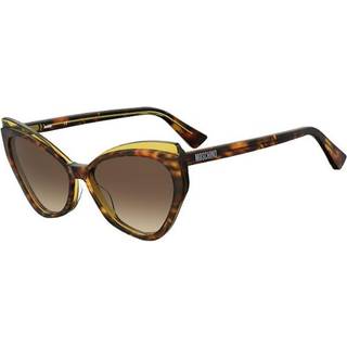 Moschino Kvinde MOS081/S HJV/HA Solbriller Acetat Havana Brun Cat Eye Skygge