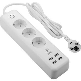 SiGN Smart Home WiFi 10A stikdåse- Hvid