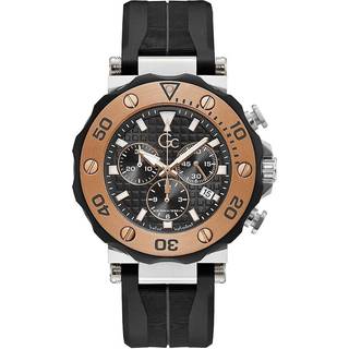 Stilfuld Herre Guess Y63003G2MF Sort Ur