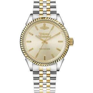 Vivienne Westwood Seymour Quartz Champagne Dial Two Tone Stainless Steel Bracelet Men's Watch VV242CMSG