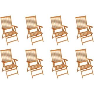 Lænestole Til Haven Massivt Teaktræ - 8