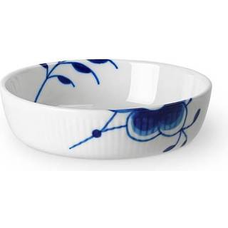 Royal Copenhagen Blå Mega Riflet fad 12,5 cm