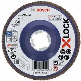 Bosch Best for Metal Lamelslibeskive med X-LOCK, lige 125mm K60
