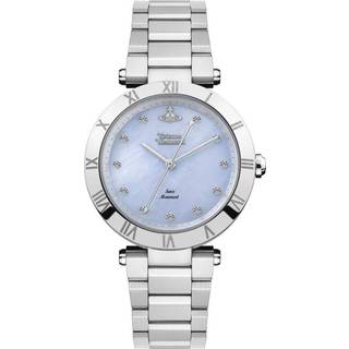 Vivienne Westwood Montagu Quartz Blue Dial Silver Stainless Steel Ladies Watch VV206BLSL