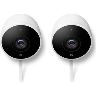 Google Nest Cam - Batteridrevet Udendørs/Indendørs Sikkerhedskamera 2-Pak