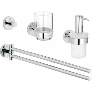 Grohe Essentials tilbehørssæt Tilbehørssæt 4 i 1, disp, glas, krog, dobblet hånd.holder