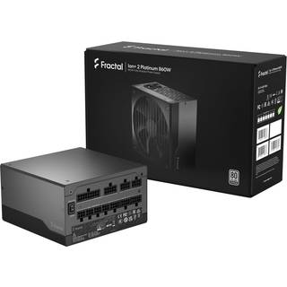 Fractal Design ION+ 2 Platinum Strømforsyning - 860 Watt - 140 mm - ATX 2.52 - 80 Plus Platinum certified