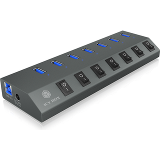 ICY BOX Hub  7-Port IcyBox USB 3.0 IB-HUB1701-C3 7 Ladeports