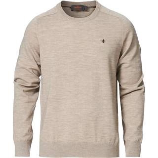 Morris Merino O-Neck Khaki Melange