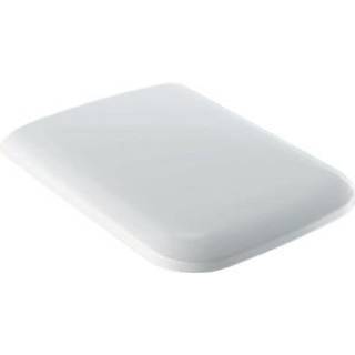 Geberit iCon Square toiletsæde: Soft close=Ja, Quick-Release-hængsel=Nej, Beslag=Oppefra, Hvid / Blank