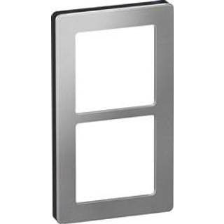 LK FUGA Pure 66 Design ramme 2x1 modul, stål