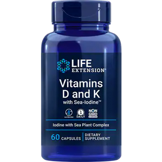 D- og K-vitaminer med havjod - 60 kapsler