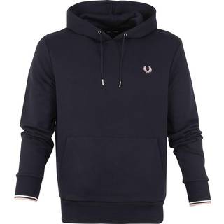 Fred Perry Tipped Hoodie Navy