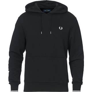 Fred Perry Herren Hoodie schwarz unifarben