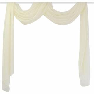 Tynde voile gardiner 140 x 600 cm turkis