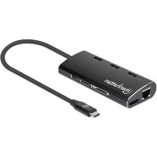 152440, USB Type-C, HDMI,RJ-45,USB 3.2 Gen 1 (3.1 Gen 1) Type-A,USB 3.2 Gen 1 (3.1 Gen 1) Type-C, 3840 x 2160 pixel, MicroSD (TransFlash),SD, 800 Mbit/s, Sort