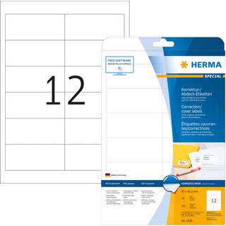 HERMA etiket uigennemsigtig 96,5 x 42,3 mm, 300 stk.