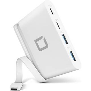 Dicota USB-C Portable Hub 4-in-1 USB hub - 4 ports - Hvid