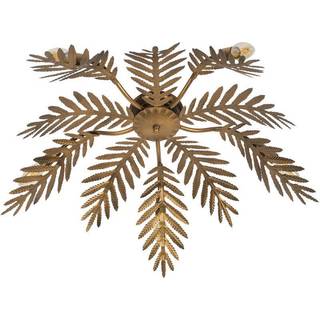 Vintage loftslampe guld 70 cm 5-lys - Botanica