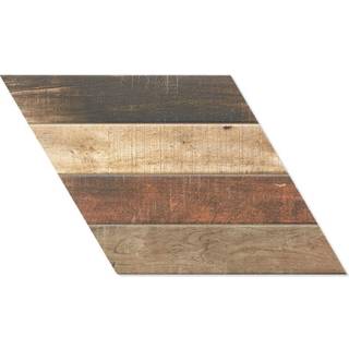 Träklinker Diamond Brun-Beige Mix Höger 40x70 cm
