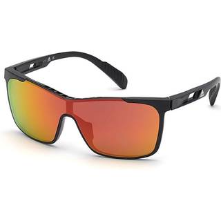 Adidas Sport Unisex SP0019 01L Solbriller Plast Sort klar Rød Maske Normal