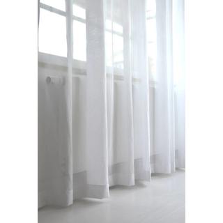 Mimou Grace Gardin Dobbelt Bredde 290x250 Cm Kridhvidt - Gardinlængder Polyester Chalk White - WIS2305